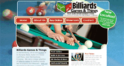 Desktop Screenshot of billiardsgamesandthings.com